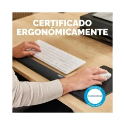 REPOSAMUÑECAS FELLOWES PARA TECLADO BREYTA NEGRO 480X70X25 MM