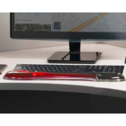REPOSAMUÑECAS KENSINGTON DUO GEL TECLADO COLOR NEGRO/ROJO 240X182X25 MM