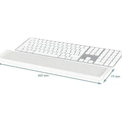 REPOSAMUÑECAS LEITZ ERGO COSY PARA TECLADO AJUSTABLE COLOR GRIS