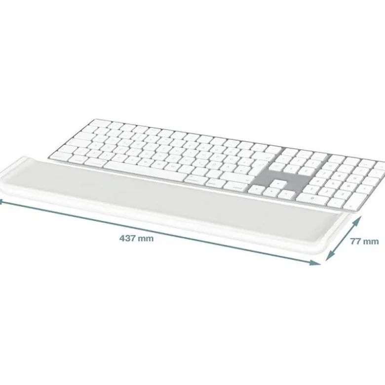 REPOSAMUÑECAS LEITZ ERGO COSY PARA TECLADO AJUSTABLE COLOR GRIS