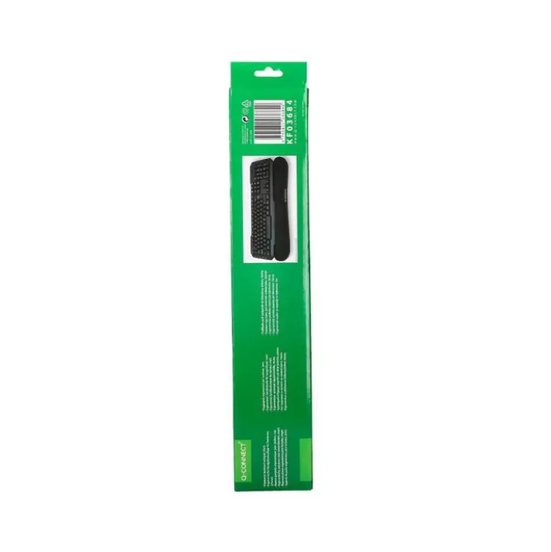 REPOSAMUÑECAS Q-CONNECT MEMORY FOAM PARA TECLADO COLOR NEGRO 460X85X25 MM