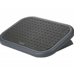 Reposapies ajustable Q-Connect con alfombrilla de caucho