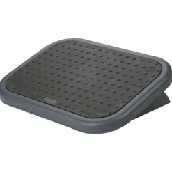 Reposapies ajustable Q-Connect con alfombrilla de caucho