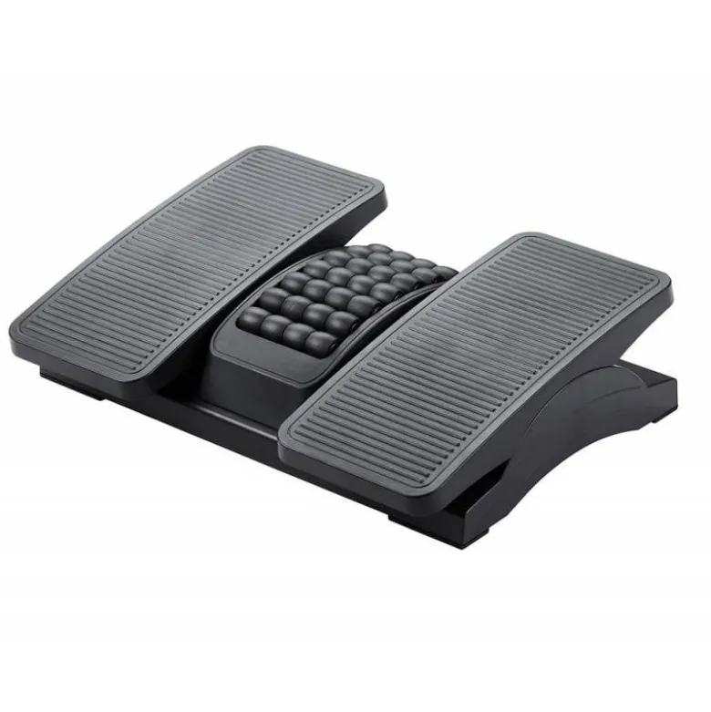 REPOSAPIES PLASTICO Q-CONNECT AJUSTABLE DERECHA IZQUIERDA 2 ALTURAS EFECTO MASAJE 430X320X110 MM