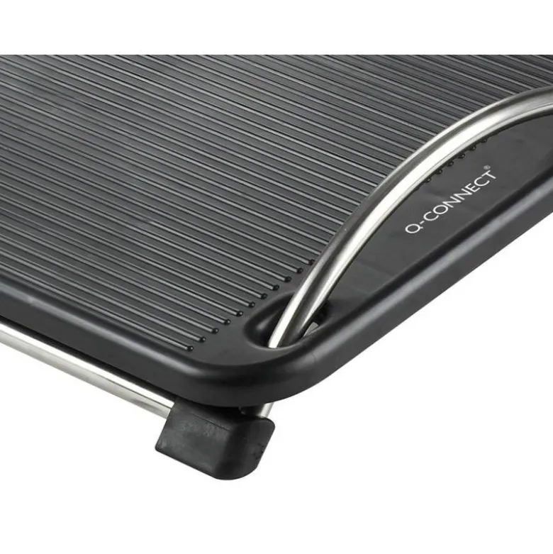 REPOSAPIES PLASTICO Q-CONNECT ANTIDESLIZANTE CON BARRAS DE ACERO 434X330X105 MM