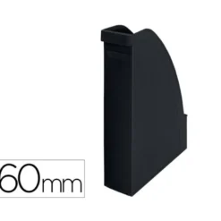 REVISTERO LEITZ RECYCLE PLASTICO LOMO 60 MM NEGRO 78X308X278 MM