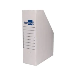 REVISTERO LIDERPAPEL ECOUSE CARTON 100% RECICLADO COLOR BLANCO 256X100X335 MM