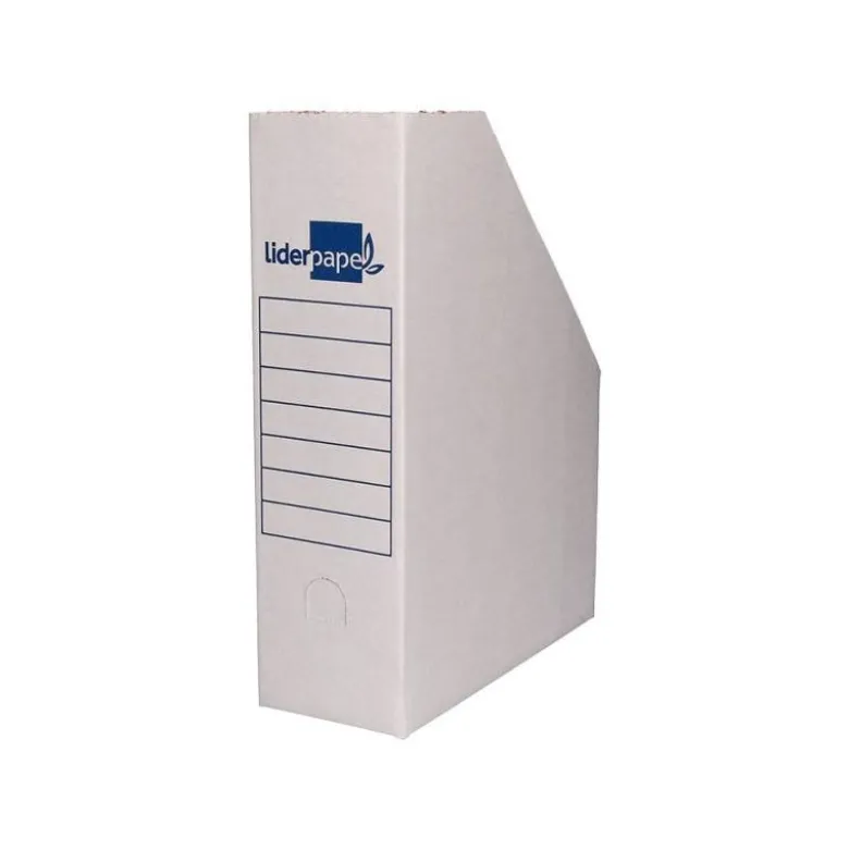 REVISTERO LIDERPAPEL ECOUSE CARTON 100% RECICLADO COLOR BLANCO 256X100X335 MM