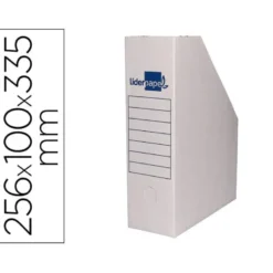 REVISTERO LIDERPAPEL ECOUSE CARTON 100% RECICLADO COLOR BLANCO 256X100X335 MM