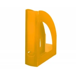 Revistero Liderpapel plastico naranja translucido