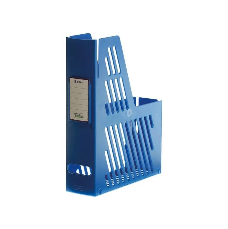 Revistero plastico azul archivo 2000