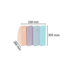 REVISTERO PLASTICO EXACOMPTA AQUAREL MAG-CUBE SET DE 4 UNIDADES COLORES PASTEL 266X328X305 MM