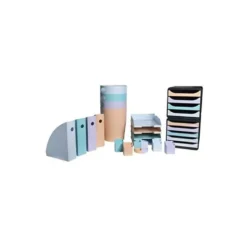 REVISTERO PLASTICO EXACOMPTA AQUAREL MAG-CUBE SET DE 4 UNIDADES COLORES PASTEL 266X328X305 MM