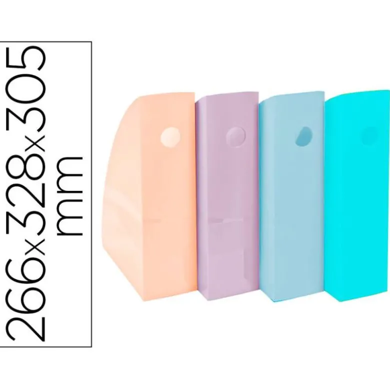 REVISTERO PLASTICO EXACOMPTA AQUAREL MAG-CUBE SET DE 4 UNIDADES COLORES PASTEL 266X328X305 MM