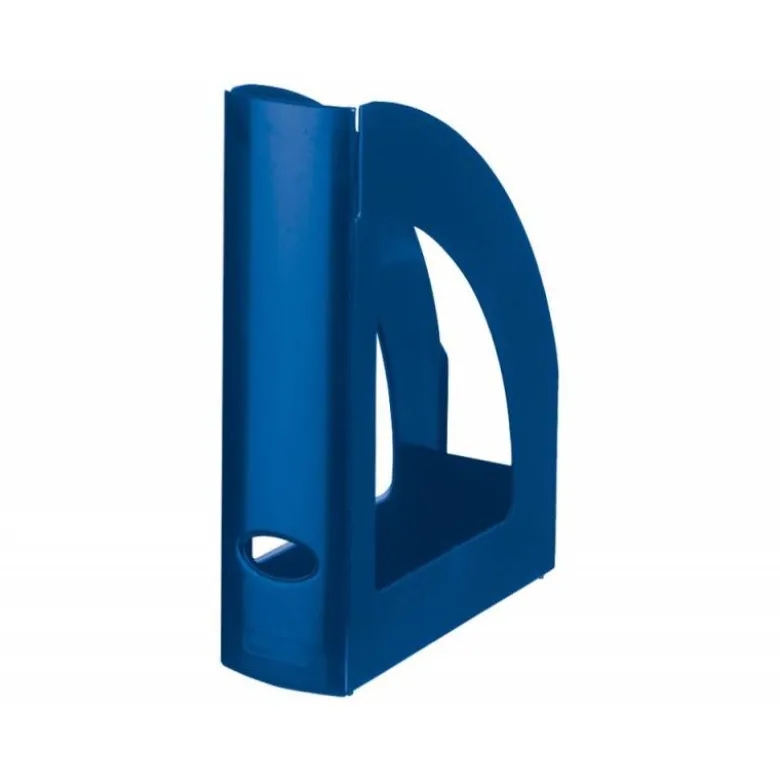 Revistero plastico Liderpapel azul opaco