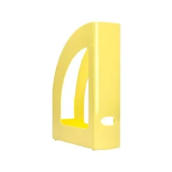 REVISTERO PLASTICO Q-CONNECT COLOR AMARILLO PASTEL