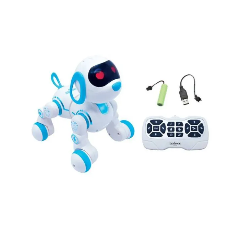 ROBOT INTELIGENTE LEXIBOOK PERRO PUPPY JR PROGRAMABLE CONTROL GESTUAL CON MANDO A DISTANCIA