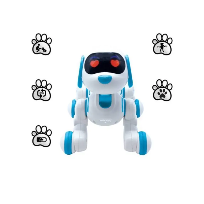 ROBOT INTELIGENTE LEXIBOOK PERRO PUPPY JR PROGRAMABLE CONTROL GESTUAL CON MANDO A DISTANCIA