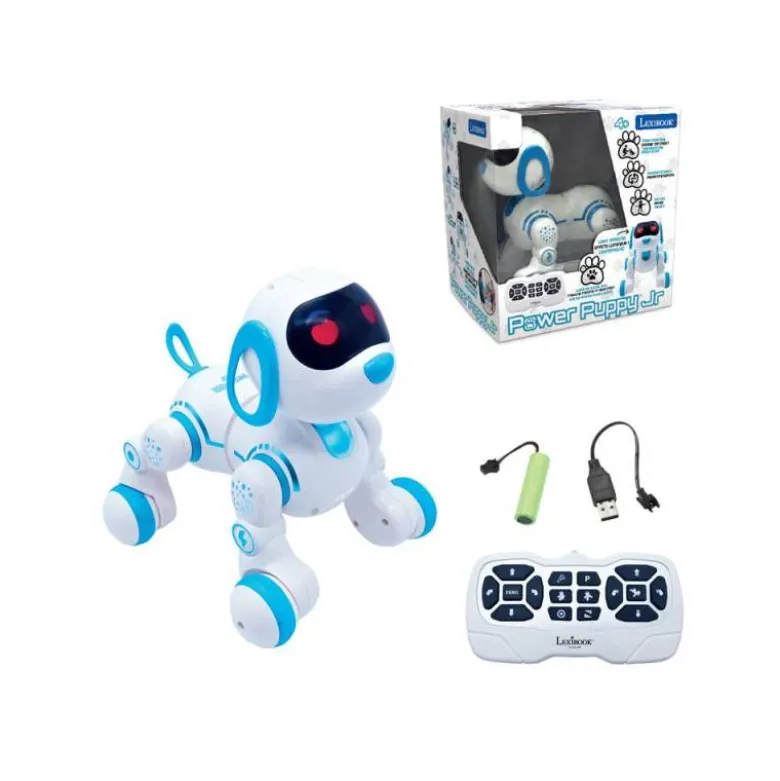 ROBOT INTELIGENTE LEXIBOOK PERRO PUPPY JR PROGRAMABLE CONTROL GESTUAL CON MANDO A DISTANCIA