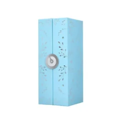 ROLLER BELIUS BELLA ALUMINIO COLOR AZUL CELESTE DISEÑO PLATEADO RELIEVE TINTA COLOR NEGRO CAJA DE DISEÑO