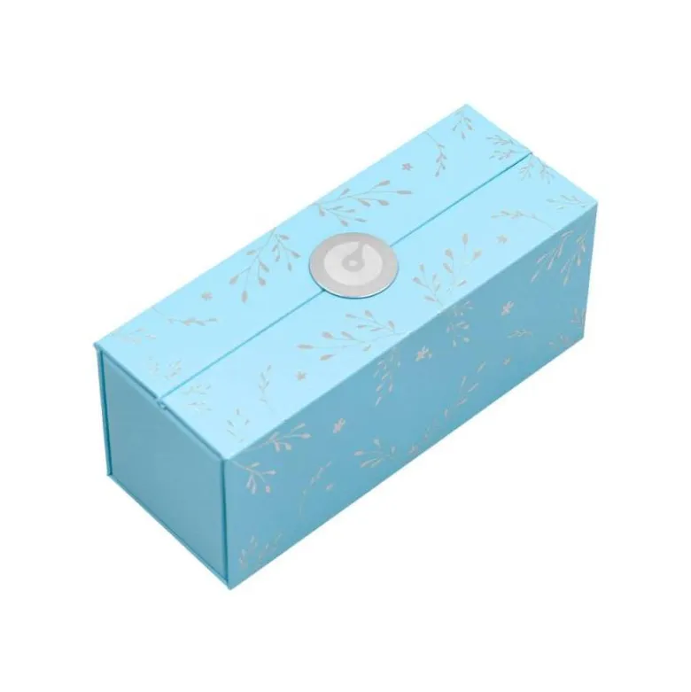 ROLLER BELIUS BELLA ALUMINIO COLOR AZUL CELESTE DISEÑO PLATEADO RELIEVE TINTA COLOR NEGRO CAJA DE DISEÑO