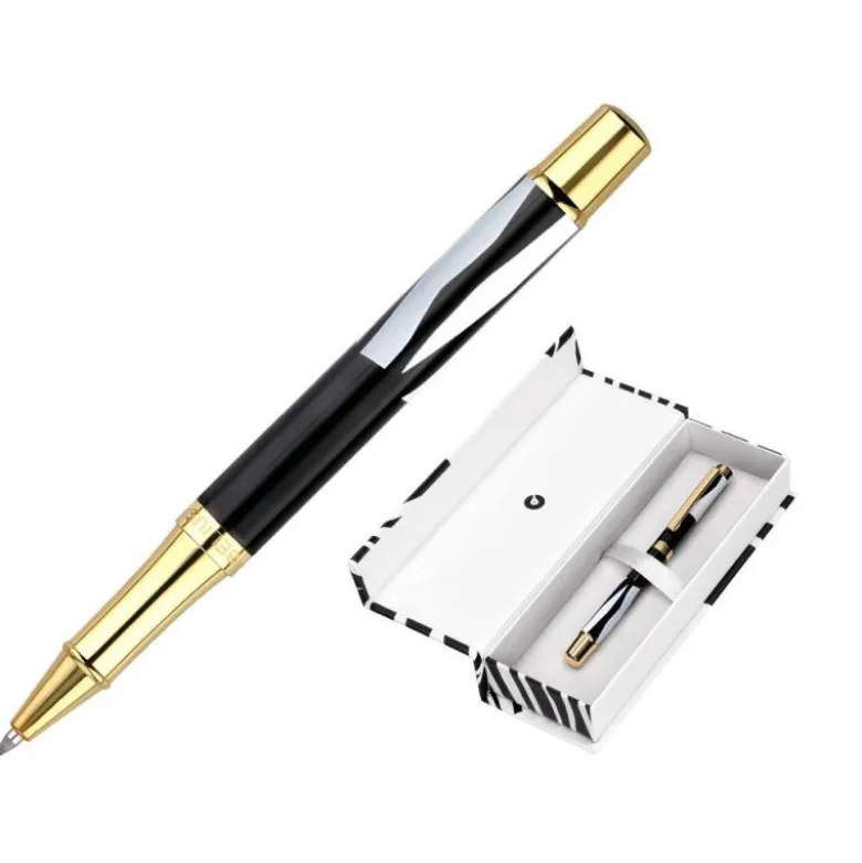 ROLLER BELIUS DUALITA CUERPO BLANCO COLOR NEGRO TINTA NEGRA CAJA DE DISEÑO