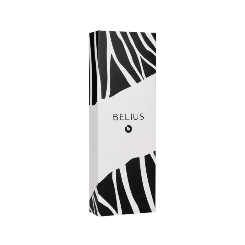 ROLLER BELIUS DUALITA CUERPO BLANCO COLOR NEGRO TINTA NEGRA CAJA DE DISEÑO
