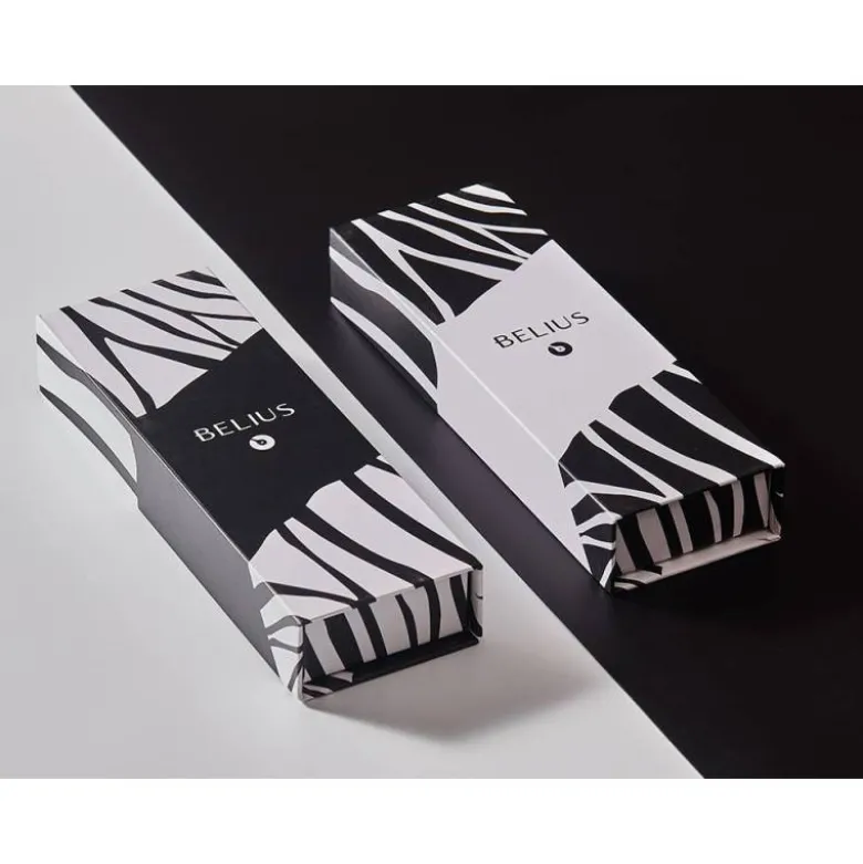 ROLLER BELIUS DUALITA CUERPO BLANCO COLOR NEGRO TINTA NEGRA CAJA DE DISEÑO