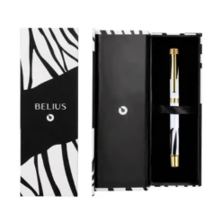 ROLLER BELIUS DUALITA CUERPO NEGRO COLOR BLANCO TINTA NEGRA CAJA DE DISEÑO
