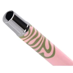 ROLLER BELIUS INK DREAMS ALUMINIO COLOR ROSA Y VERDE MATCHA PLATEADO FRASE INTERIOR TINTA NEGRA CAJA DE DISEÑO