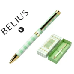 ROLLER BELIUS PICNIC ALUMINIO COLOR VERDE DORADO TINTA COLOR NEGRO CAJA DE DISEÑO