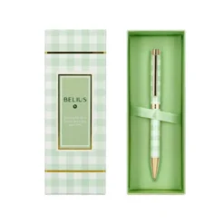 ROLLER BELIUS PICNIC ALUMINIO COLOR VERDE DORADO TINTA COLOR NEGRO CAJA DE DISEÑO