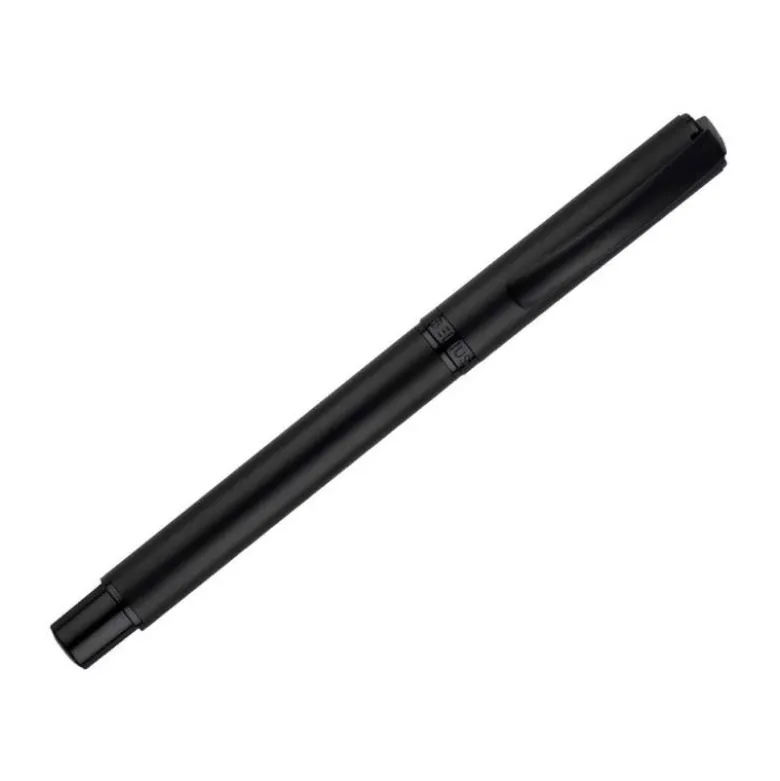 ROLLER BELIUS TURBO ALUMINIO COLOR NEGRO TINTA AZUL CAJA DE DISEÑO
