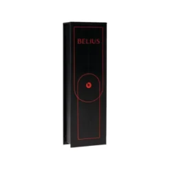 ROLLER BELIUS TURBO ALUMINIO COLOR ROJO Y NEGRO TINTA AZUL CAJA DE DISEÑO
