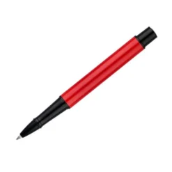 ROLLER BELIUS TURBO ALUMINIO COLOR ROJO Y NEGRO TINTA AZUL CAJA DE DISEÑO