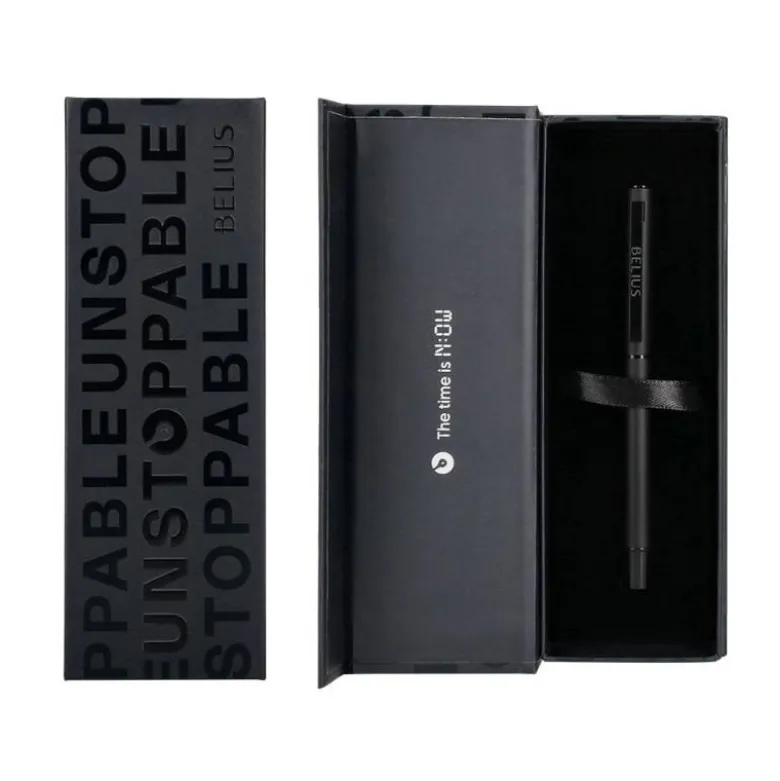 ROLLER BELIUS UNSTOPPABLE COLOR NEGRO TINTA NEGRA CAJA DE DISEÑO