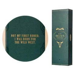 ROLLER BELIUS WILD WEST ALUMINIO COLOR VERDE DORADO TINTA COLOR NEGRO CAJA DE DISEÑO