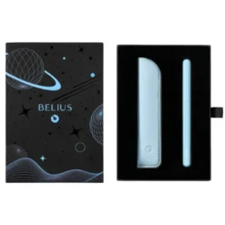 ROLLER Y FUNDA DE SIMILPIEL BELIUS SPACE B COLOR MINIMALISTA AZUL TINTA AZUL CAJA DE DISEÑO