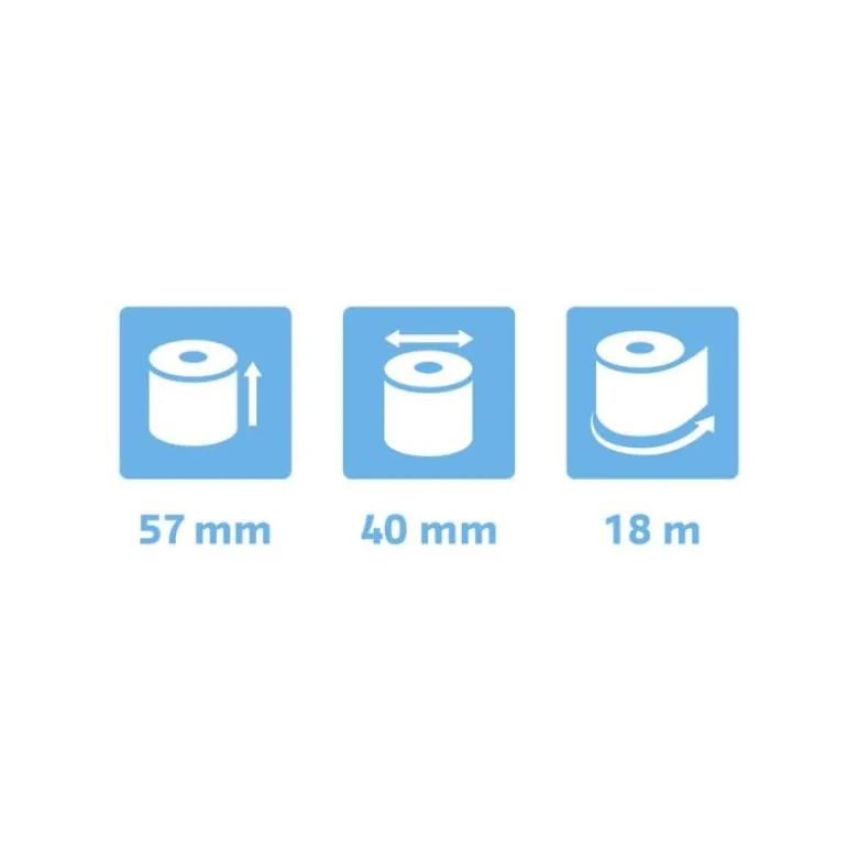 ROLLO SUMADORA EXACOMPTA TERMICO 57X40 MM 55 G/M2 SIN BPA