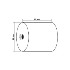 ROLLO SUMADORA EXACOMPTA ELECTRO OFFSET 70 MM X 70 MM 60 G/M2