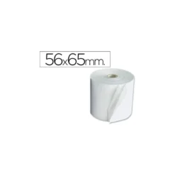 Rollo sumadora q-connect electro 56 mm ancho x 65 mm diametro sin bisfenol a
