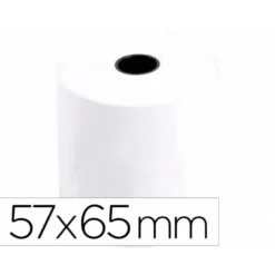 Rollo sumadora q-connect electro 57 mm ancho x 65 mm diametro