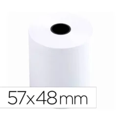 Rollo sumadora q-connect termico 57 mm ancho x 48 mm diametro