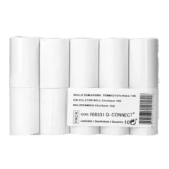 ROLLO SUMADORA TERMICO Q-CONNECT 57 MM ANCHO X 35 MM DIAMETRO PARA TPV SIN BISFENOL A PAPEL DE 70 G/M2