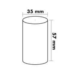 ROLLO SUMADORA TERMICO Q-CONNECT 57 MM ANCHO X 35 MM DIAMETRO PARA TPV SIN BISFENOL A PAPEL DE 70 G/M2