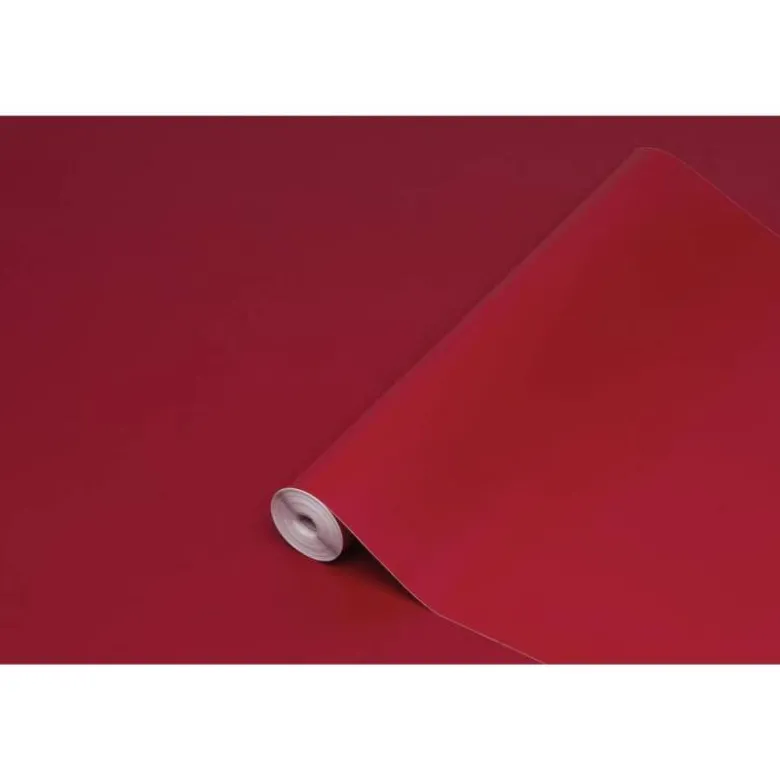 ROLLO ADHESIVO D-C-FIX BURDEOS MATE ANCHO 45 CM LARGO 15 MT