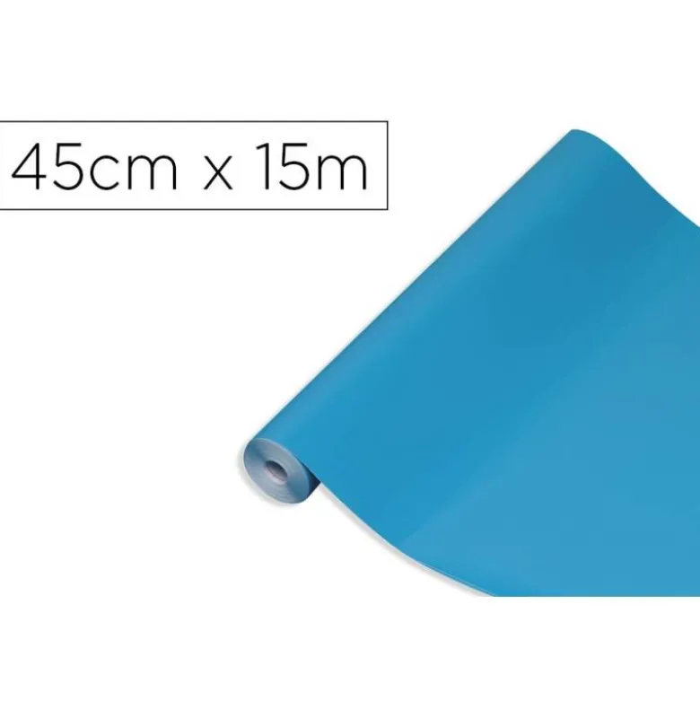 ROLLO ADHESIVO D-C-FIX CIAN ANCHO 45 CM LARGO 15 MT