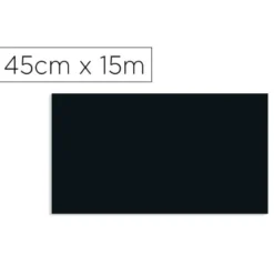 ROLLO ADHESIVO D-C-FIX NEGRO ANCHO 45 CM LARGO 15 MT