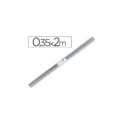 Rollo plastico forralibros Liderpapel de 0.35 x 2 m
