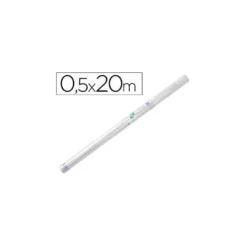 Rollo plastico forralibros Liderpapel de 0.50 x 20 m